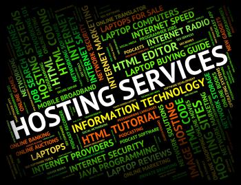 Hosting Services Shows Help Desk And Assistance