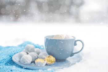 Hot Chocolate in Winter