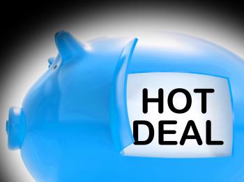 Hot Deal Piggy Bank Message Means Best Price And Quality