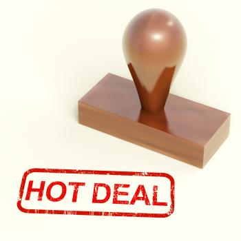 Hot Deal Stamp Shows Special Discounts