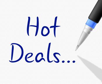 Hot Deals Shows Clearance Reduction And Save