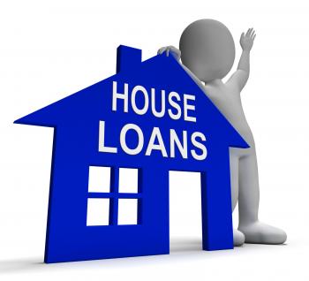 House Loans Home Shows Borrowing Repayments And Interest