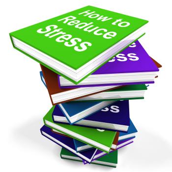 How To Reduce Stress Book Stack Shows Lower Tension