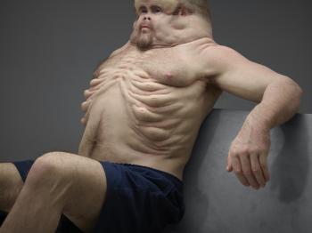 This sculpture of a "crash-proof human body" is seriously freaking ...