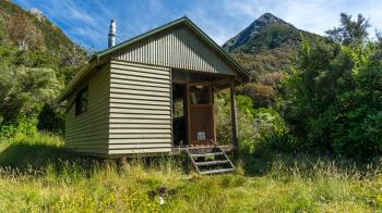 Julia Hut: Kelly Range - Styx River area, West Coast region