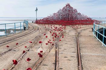 Iconic Poppy Sculpture Opens At Shoeburyness, Southend-on-Sea