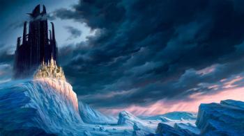 Castle On The Icy Cliff - WallDevil