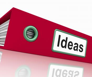 Ideas File Showing Concepts Or Creativity