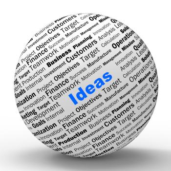 Ideas Sphere Definition Shows Creativity And Innovation