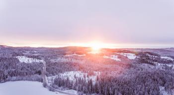 Idyllic Winter Sunrise