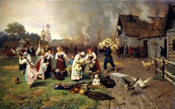 File:Nikolai Dmitriev-Orenburgsky The Fire in the village.jpg ...