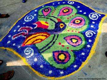 Top 4 Winning Rangoli Designs at my College and Happy Diwali