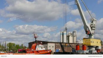Industrial Area In Gdansk, Poland Stock video footage | 8961551
