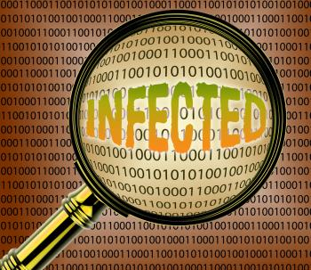 Infected Data Means Magnify Computers And Files