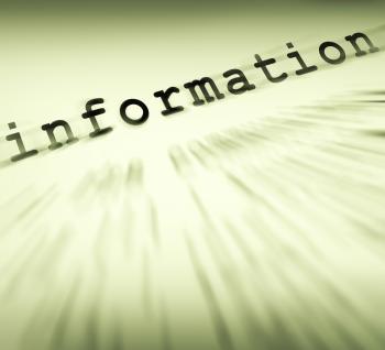 Information Definition Displays Customer Service Instructions And FAQ