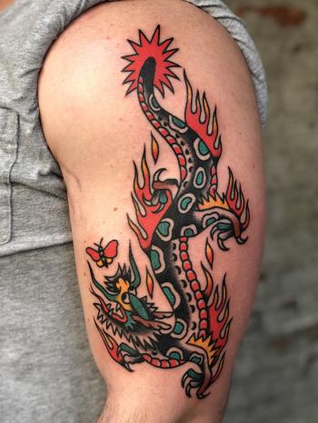 Dragon done by Eli Quinters at Smith Street Tattoo Parlour in ...