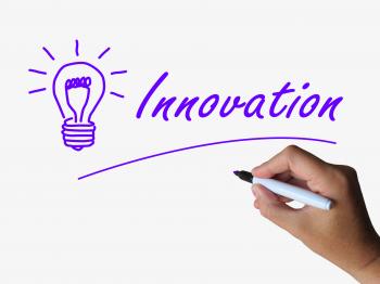 Innovation and Lightbulb Show Ideas Creativity and Imagination