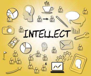 Intellect Icons Represents Intellectual Capacity And Ability