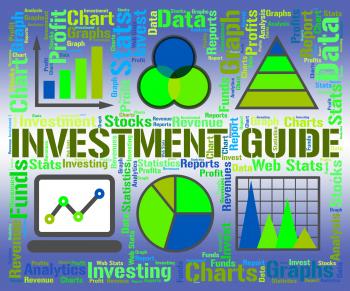 Investment Guide Indicates Business Graph And Advise