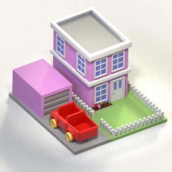 Isometric toy house