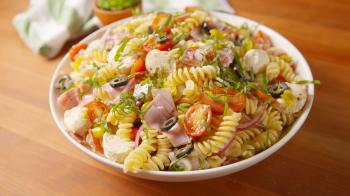 Easy Italian Pasta Salad Recipe - How to Make Classic Italian Pasta ...