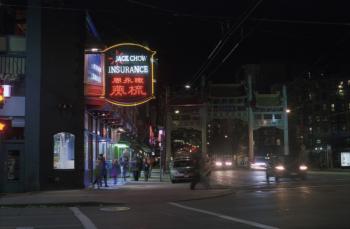 Jack Chow Insurance at Night
