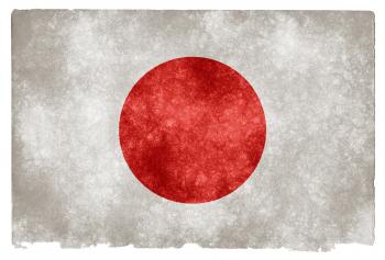 Japan Grunge Flag