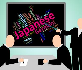 Japanese Language Indicates Cjapan Translate And Translator