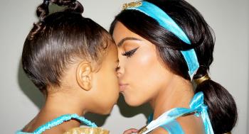 Kim Kardashian Dressed as Jasmine for Halloween