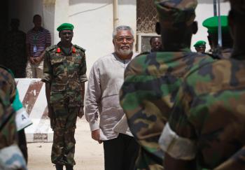 Jerry Rawlings visits AMISOM 04
