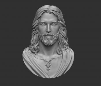 3D printable model Jesus Head Pendant | CGTrader