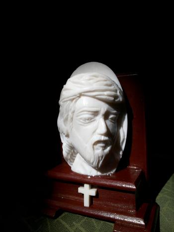 Saatchi Art: jesus soap art Sculpture by praveen artist