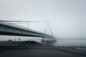 Jogging under the bridge