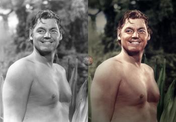 Johnny Weissmuller as Tarzan (1945) - Imgur