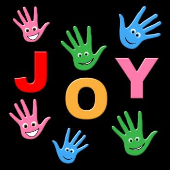 Joy Kids Shows Happy Positive And Joyful