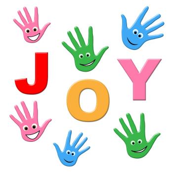 Joy Kids Shows Happy Youngsters And Child