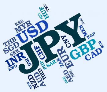 Jpy Currency Means Worldwide Trading And Coinage