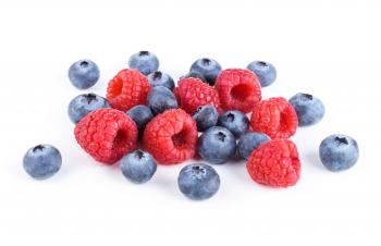 Juicy background of fresh berries