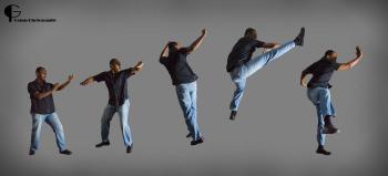 Jump Spin Kick | Genas Photography