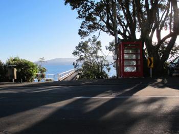 The phone box in Karaka Bay...just because...what is a phone box ...