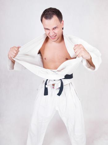 Karate Fighter Posing