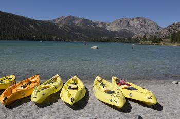 Kayaks on the Shore
