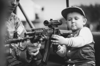 Kid using a Gun