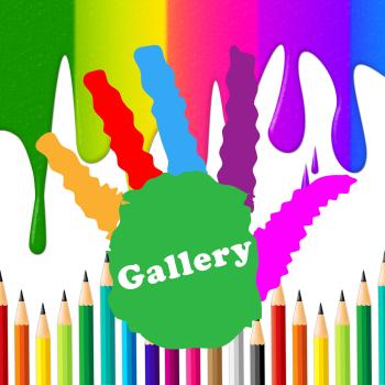 Kids Gallery Shows Paint Colors And Artwork