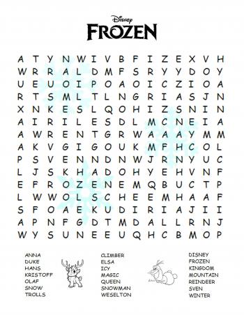 Frozen Movie Review Plus Fun Printable Activities for the Kids | Fun ...
