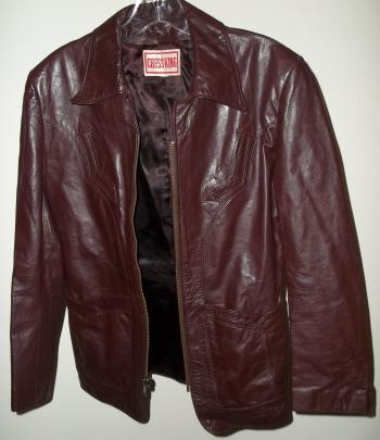 CHESS KING VINTAGE LEATHER MOD HIPPIE SLIM JACKET XS - Velora's ...