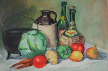 In The Kitchen Still Life on Board | Omero Home