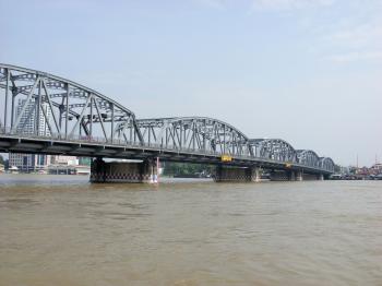 Krungthon Bridge and Chao Phraya River