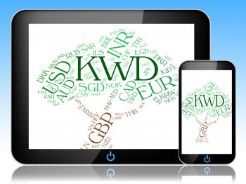 Kwd Currency Represents Foreign Exchange And Currencies