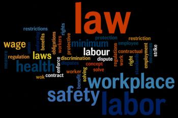 Labor law wordcloud